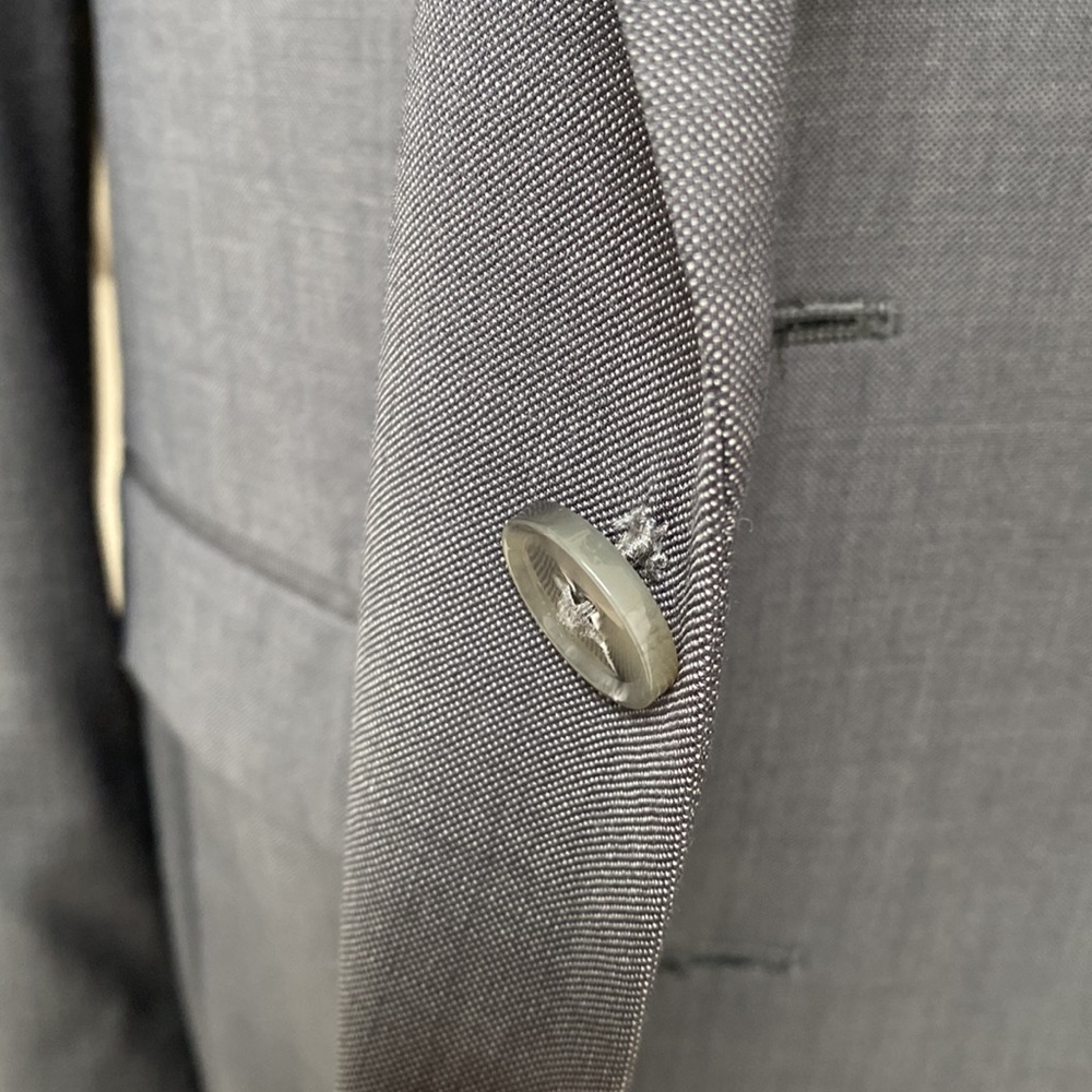 Bar III Men’s 38R 100% Wool Jacket (Gray) - Picture 5 of 5